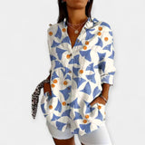 Saga | Bluza sa dugmadima i cvjetnim printom