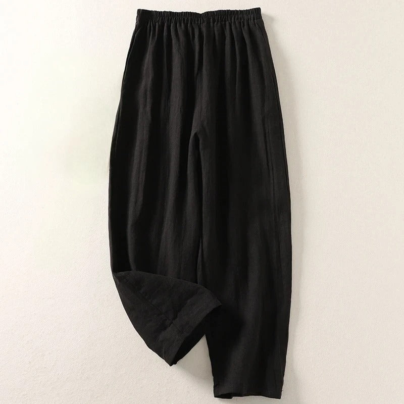 Amalia™ — Lagane pantalone od pamuka i lana