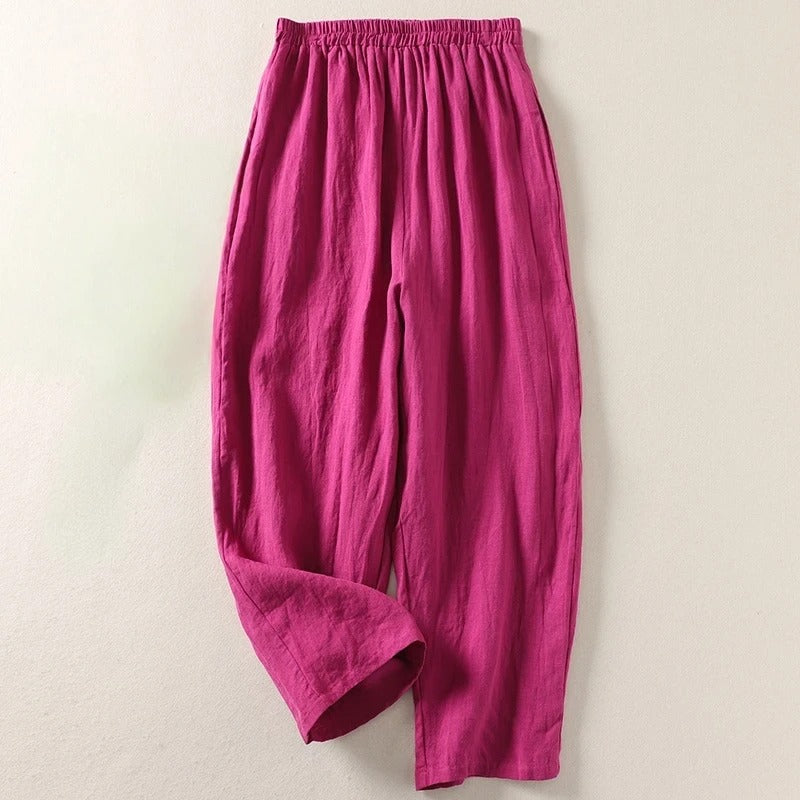 Amalia™ — Lagane pantalone od pamuka i lana