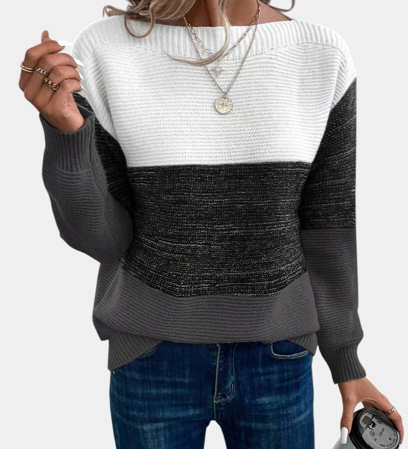 Serena | Pull Dégradé Doux sa Udobnim Krojem