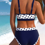 Natalia™ | Bikini sa visokim strukom sa prugama i patchwork dizajnom
