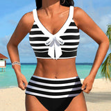Martina™ | Bikini sa visokim strukom u prugama