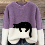 PCP | Pulover Oversize Elegantan sa Mačkom Armelle