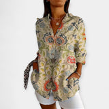 Saga | Bluza sa dugmadima i cvjetnim printom