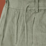 Nichols | Lanene Pantalone sa Konopcem
