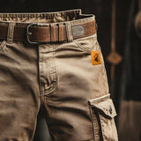 Lyam | Kratke Cargo Pantalone Retro sa Višestrukim Džepovima