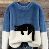 PCP | Pulover Oversize Elegantan sa Mačkom Armelle