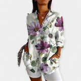 Saga | Bluza sa dugmadima i cvjetnim printom