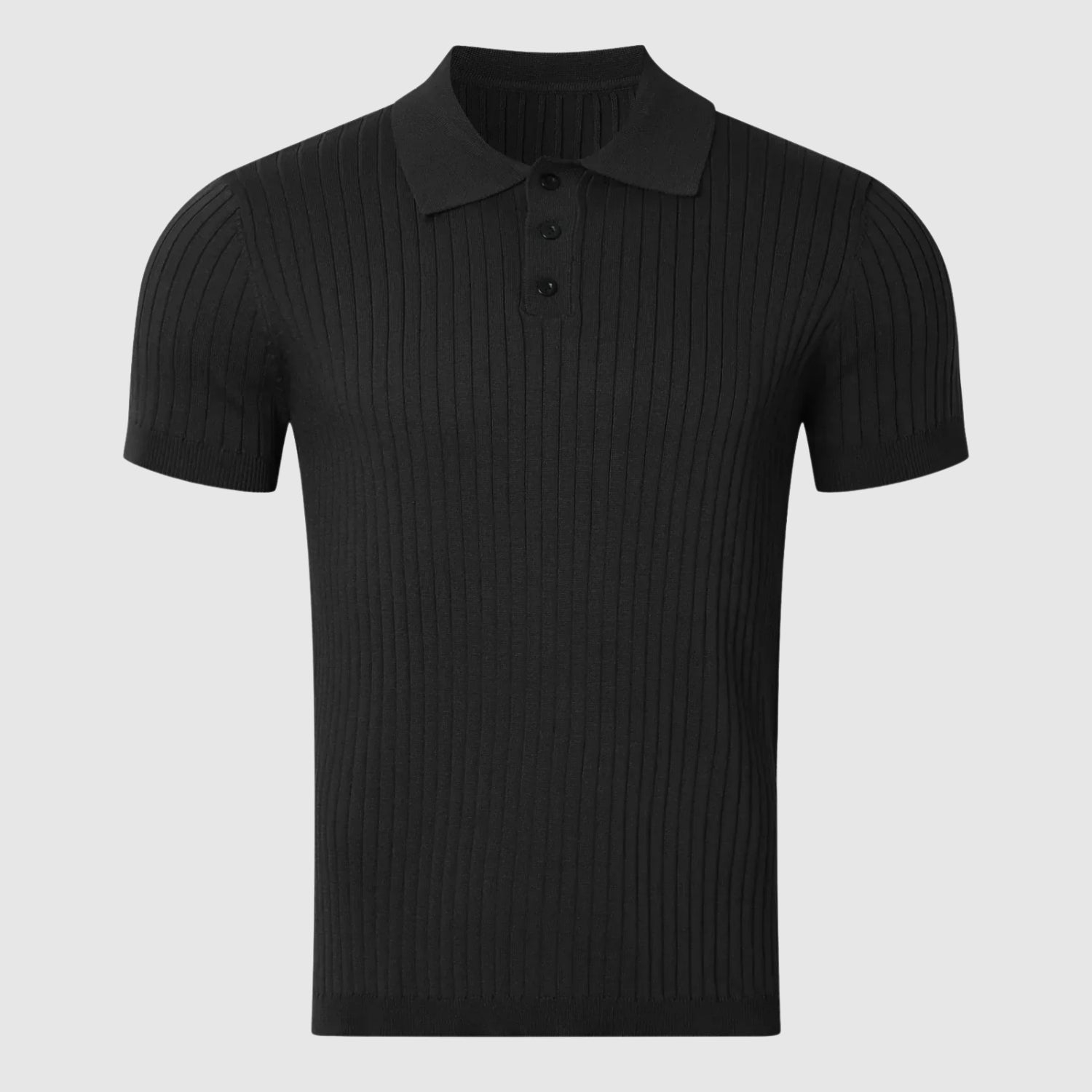 Libuše – Rebrasta polo majica s gumbno zanko