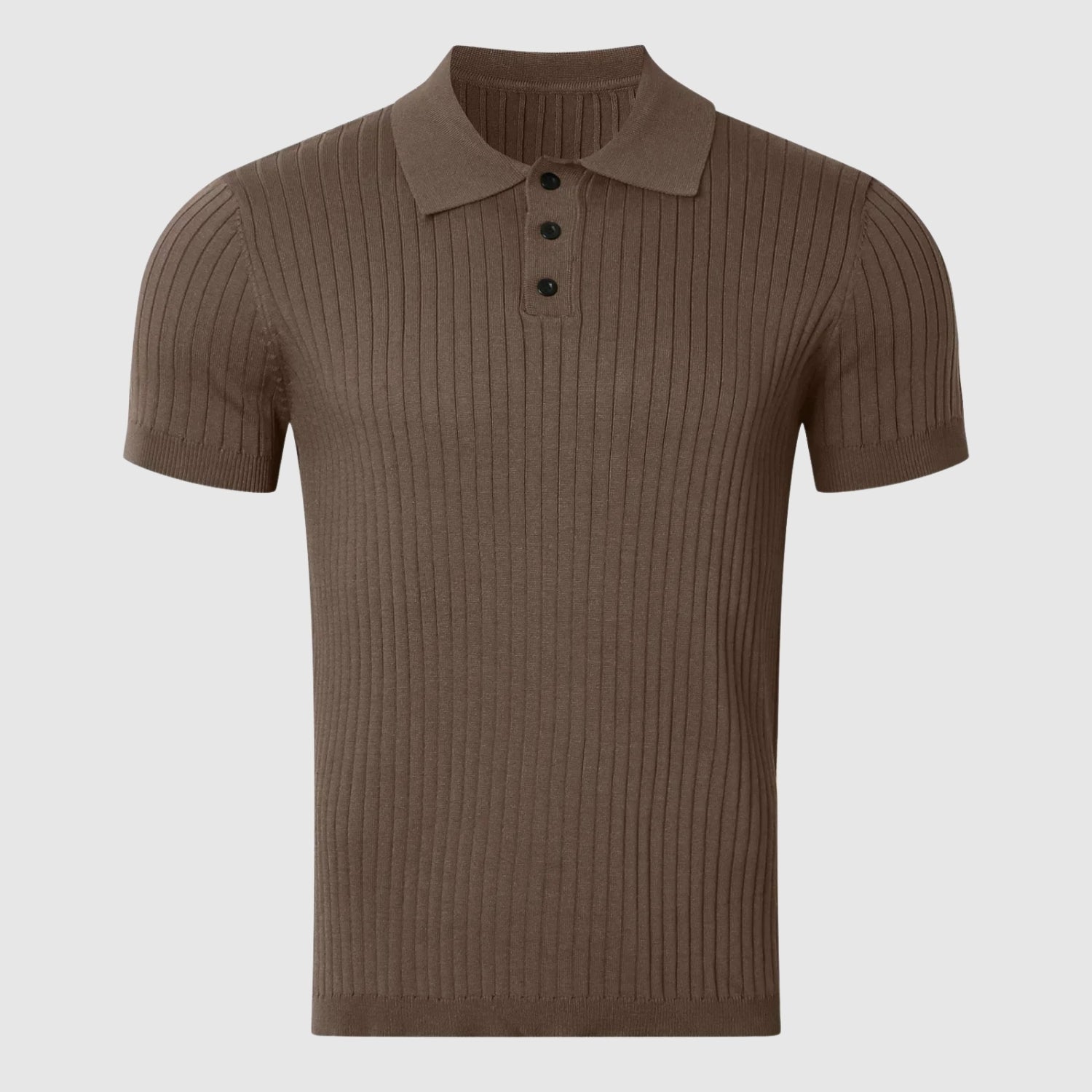 Libuše – Rebrasta polo majica s gumbno zanko