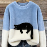 PCP | Pulover Oversize Elegantan sa Mačkom Armelle