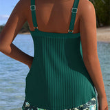Rocío™ | Prugasti tankini sa dvodelnim donjim delom