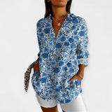 Saga | Bluza sa dugmadima i cvjetnim printom
