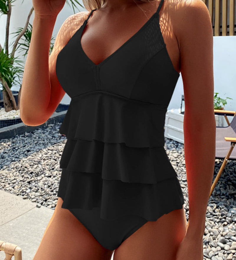 Teresa™ | Jednodavni kupaći kostim sa elegantnim volanima