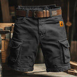 Lyam | Kratke Cargo Pantalone Retro sa Višestrukim Džepovima