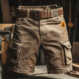 Lyam | Kratke Cargo Pantalone Retro sa Višestrukim Džepovima