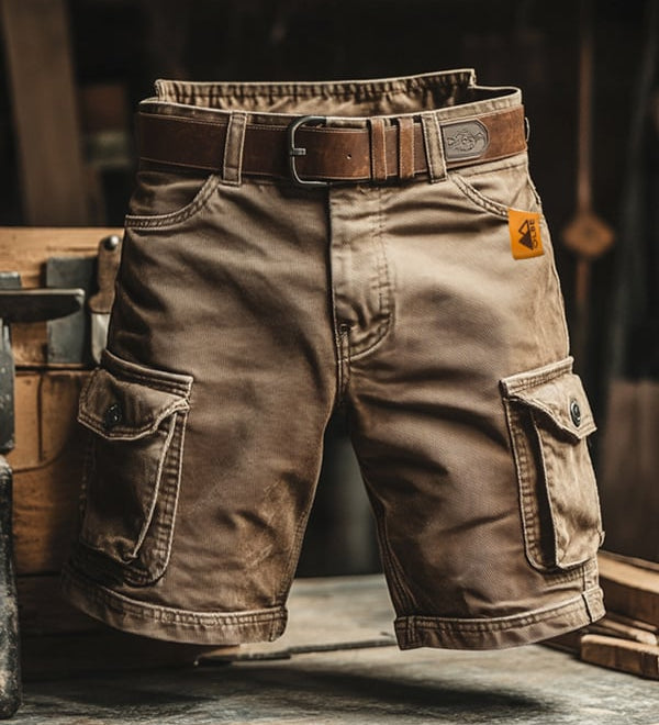Lyam | Kratke Cargo Pantalone Retro sa Višestrukim Džepovima