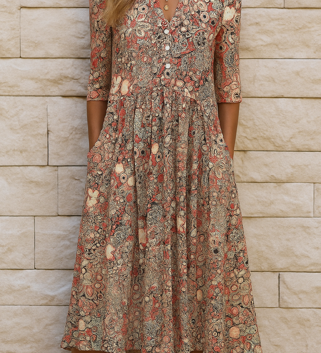 Olivia | Elegantna haljina sa V-izrezom