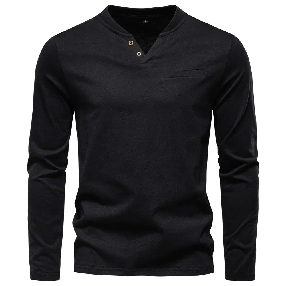 AB™ | Henley Majica sa Dugim Rukavima