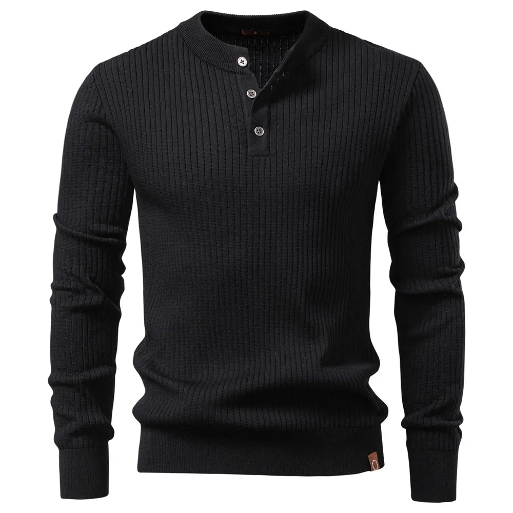 AB™ | Casual zimski polo majica sa dugmadi