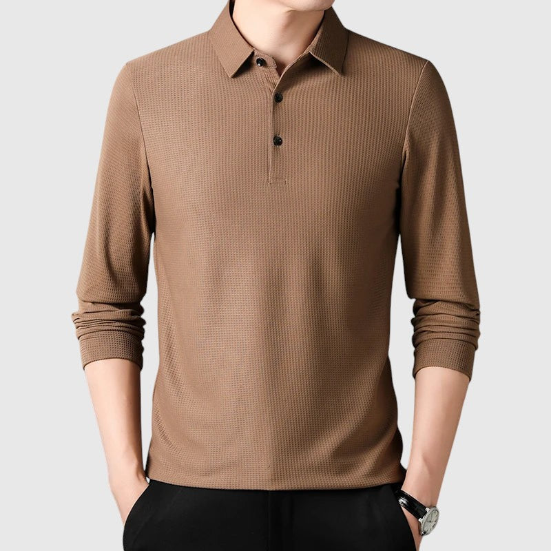 Libuše - Elegantna muška polo majica sa dugim rukavima