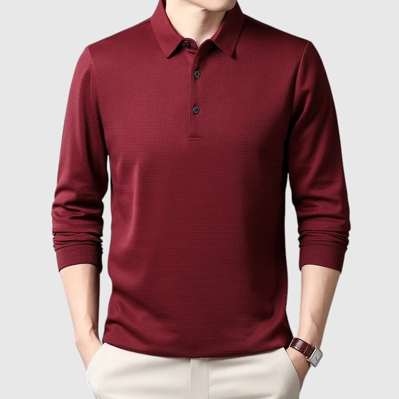 Libuše - Elegantna muška polo majica sa dugim rukavima