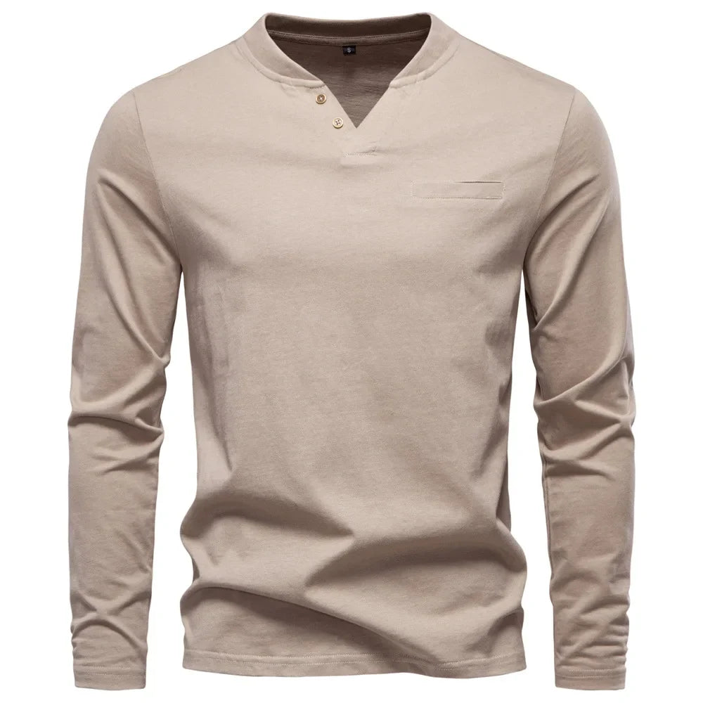 AB™ | Henley Majica sa Dugim Rukavima