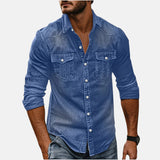 Višenamenska i moderna muška denim košulja