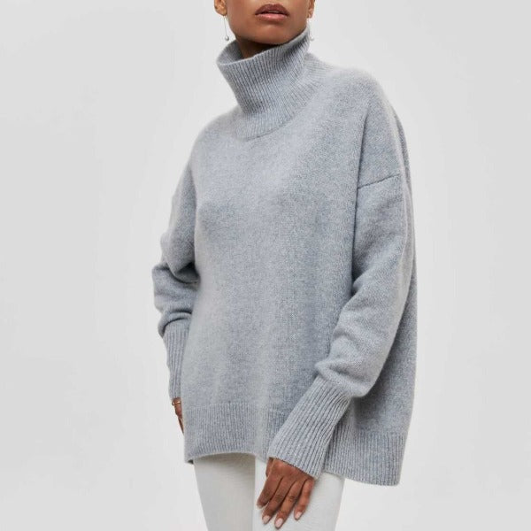 Mylène | Oversize Pulover sa Rolovanim Ovratom od Pamuka