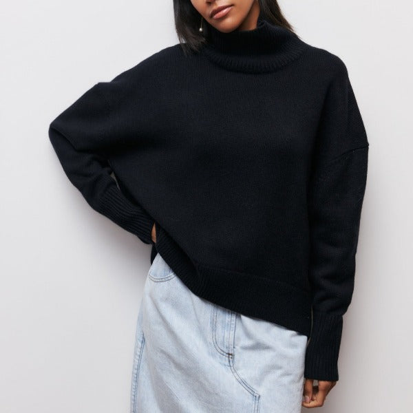 Mylène | Oversize Pulover sa Rolovanim Ovratom od Pamuka