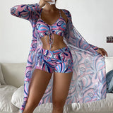 Gabriela™ | Komplet bikinija od 3 dela sa printom