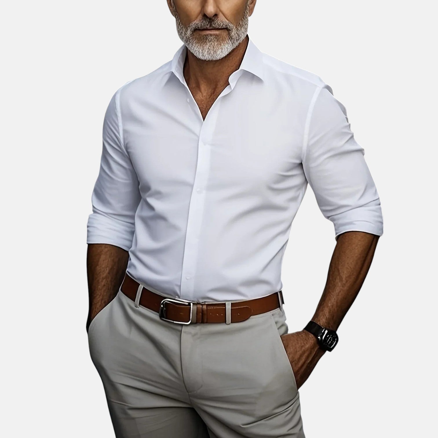 Muška Slim Fit poslovna košulja bez gužvanja