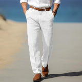 Frank | PREMIUM LANENE PANTALONE ZA MUŠKARCE (SA RUPAMA ZA PODEŠAVANJE POJASA)