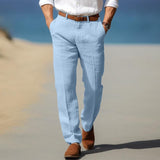 Frank | PREMIUM LANENE PANTALONE ZA MUŠKARCE (SA RUPAMA ZA PODEŠAVANJE POJASA)