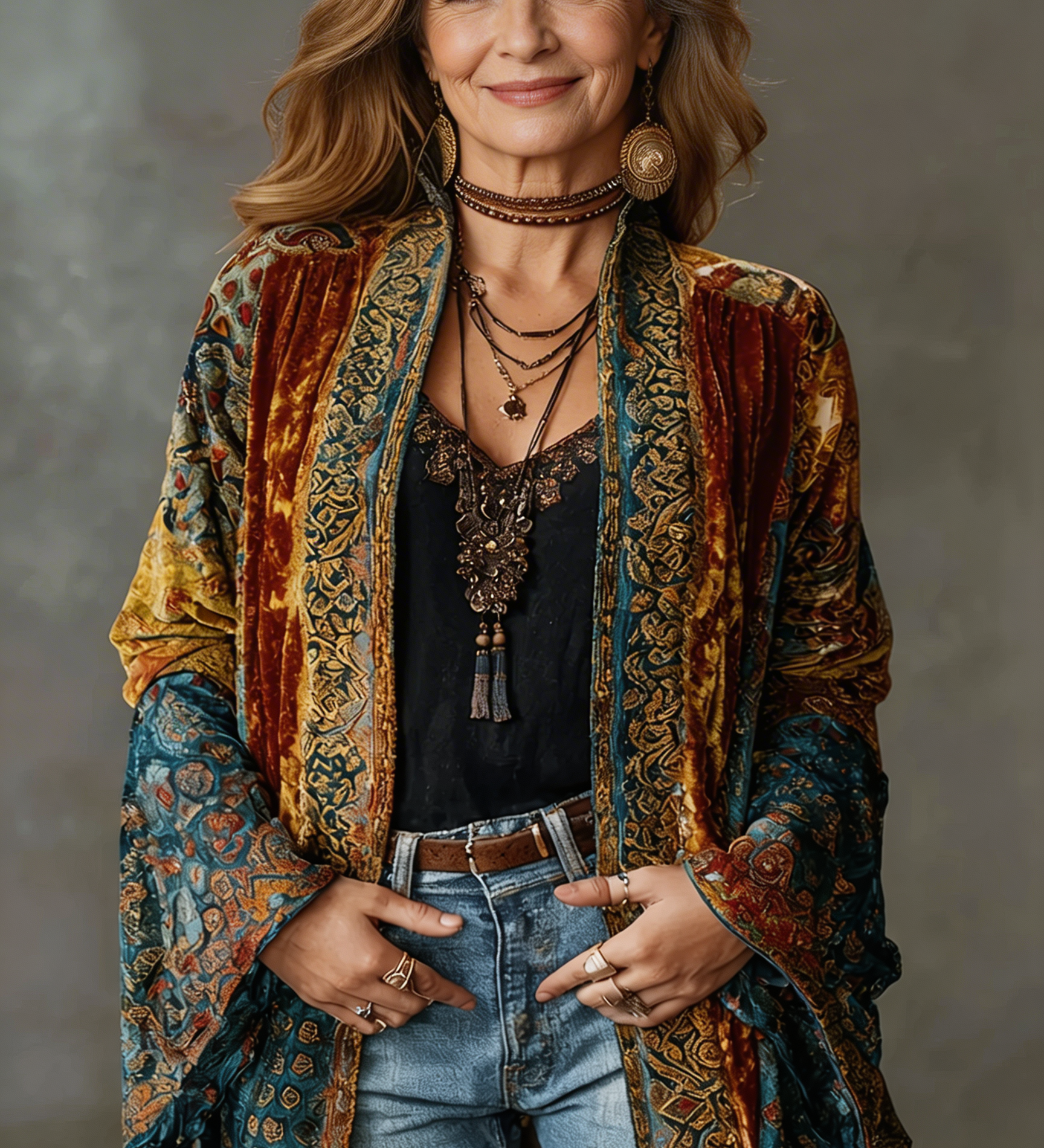 Kirra | Boho Embroidered Kimono