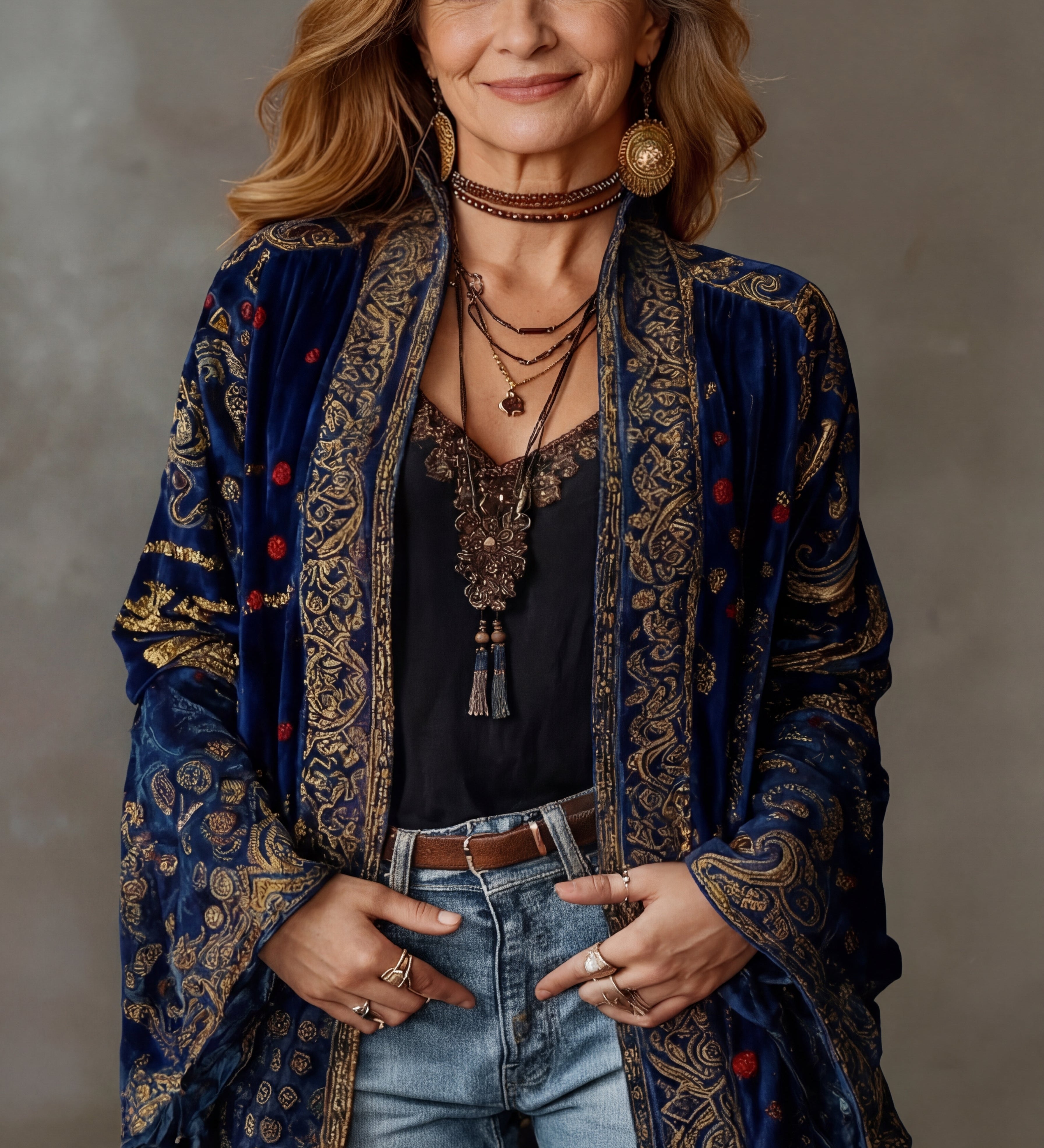 Kirra | Boho Embroidered Kimono