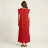 Josette | Haljina Maxi od Lna sa Ruffles