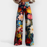 Cvećasti Flare Pantaloni