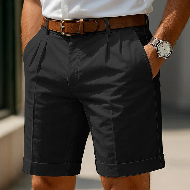 Louis | Kratke chino pantalone sa plisom za leto