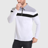 Libuše - Elegantan pulover sa zipom i prugama