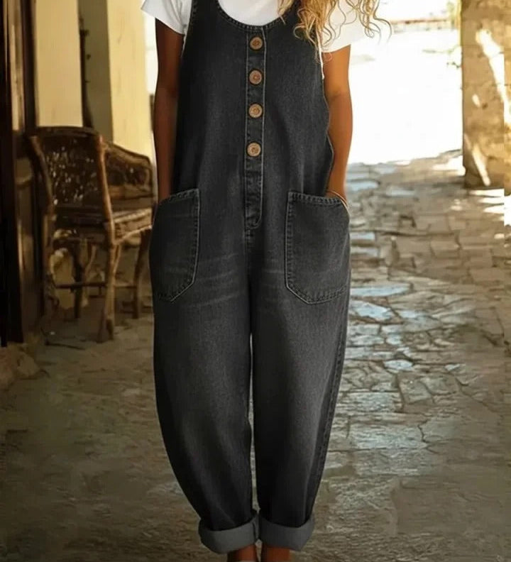 Audra - Vintage Prani Pamuk Denim Tregerice