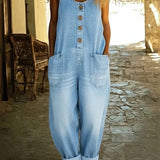 Audra - Vintage Prani Pamuk Denim Tregerice